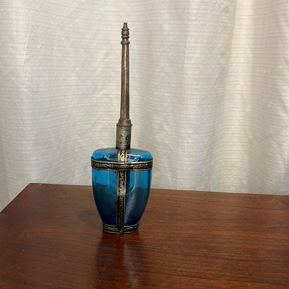 Other - 🟪 Vintage / Antique Blue Glass Perfume Bottle